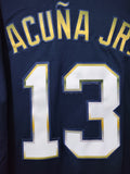 Jersey Bravos de Atlanta Azul Edición Especial Braves Acuña Jr 13
