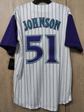 Jersey Diamondbacks de Arizona Retro Blanca Randy Johnson #51