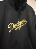 Sudadera personalizada negra Dodgers logo dorado