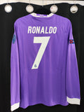 Jersey Real madrid Morada manga larga 2017 Final Cardiff Ronaldo 7