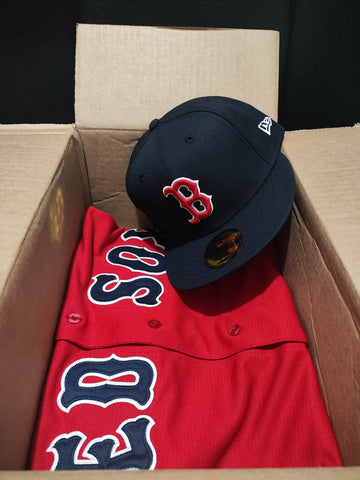 Combo Red Sox Jersey Blanca o Roja y Gorra Clásica New Era Original