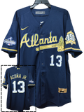 Jersey Bravos de Atlanta Azul Edición Especial Braves Acuña Jr 13
