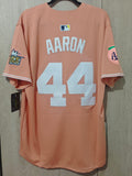 Jersey Bravos de Atlanta Durazno Edición Especial Braves Aaron 44