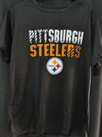 Camiseta deportiva Dry Fit Steelers negra