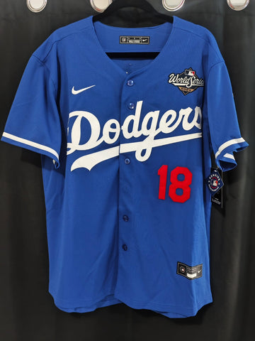 Jersey Dodgers de Los Angeles World series 2025 Azul Yamamoto #18