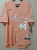 Jersey Bravos de Atlanta Durazno Edición Especial Braves Aaron 44