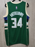 Jersey Milwaukee Bucks Verde Antetokoumpo #34