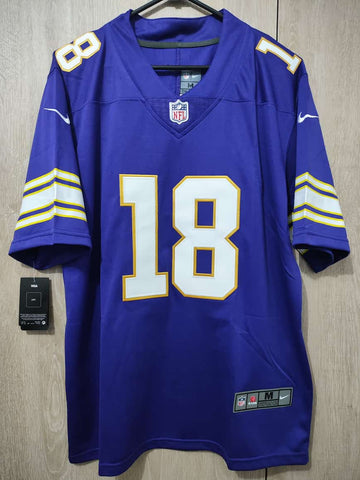 Jersey Vikings de Minnesota Morado Jefferson #18