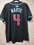Jersey Diamondbacks de Arizona Negra Marte #4