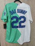 Jersey Dodgers de Los Angeles Bicolor Bad Bunny Juego de Celebridades 2022