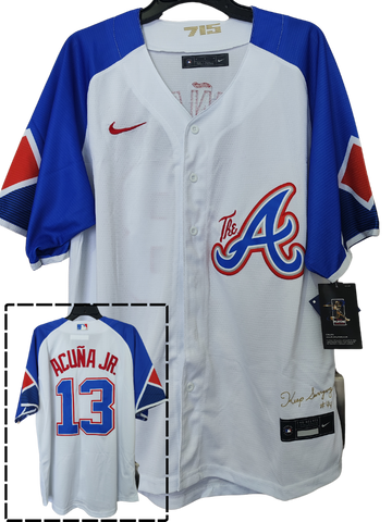 Jersey Bravos de Atlanta Braves City connect Acuña Jr  13