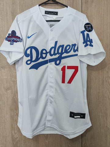 Jersey Dodgers de Los Angeles Blanca Ohtani Campeones 2024