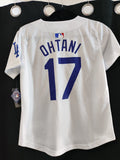 Jersey Dodgers de Los Angeles Blanco Ohtani #17 Dama