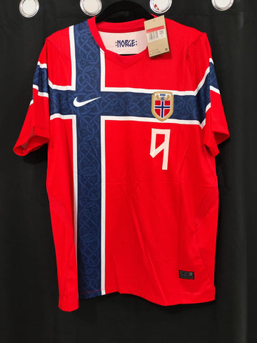 Jersey Noruega Local versión aficionado 2026 Haaland #9