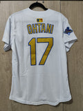 Jersey Dodgers de Los Angeles Blanca/Dorada Ohtani Campeones 2024