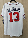 Jersey Bravos de Atlanta Blanca Braves Acuña JR #13