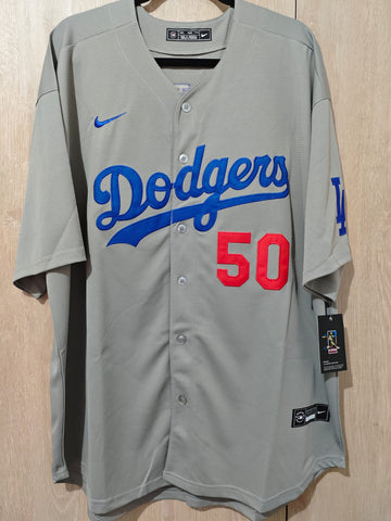 Jersey Dodgers de Los Angeles Gris Betts #50