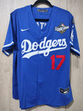 Jersey Dodgers de Los Angeles World series 2025 Azul Ohtani #17