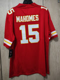 Jersey Chiefs de Kansas City Roja Mahomes #15
