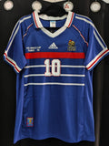 Jersey Francia Local retro 1998 Zidane 10