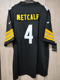 Jersey Steelers de Pittsburgh Negra Metcalf #4