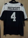 Jersey Cowboys de Dallas Vaqueros Azul Blanco Prescott #4