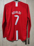 Jersey Manchester united retro 2008 Ronaldo 7 manga larga