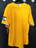 Jersey Medias Rojas de Boston Amarillo city connect Red Sox