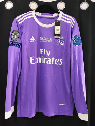 Jersey Real madrid Morada manga larga 2017 Final Cardiff Ronaldo 7