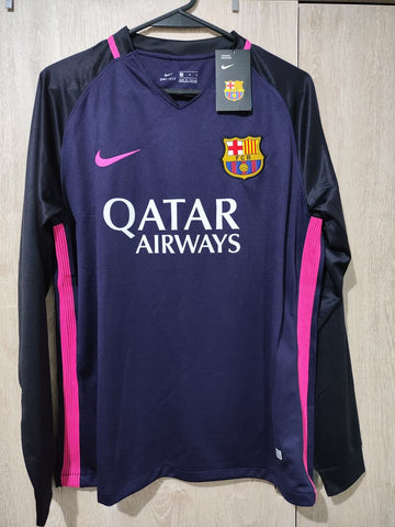 Jersey Barcelona local retro manga larga Messi 10