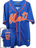 Jersey Mets de New York Azul Lindor #12