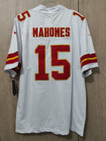 Jersey Chiefs de Kansas City Blanca Mahomes #15