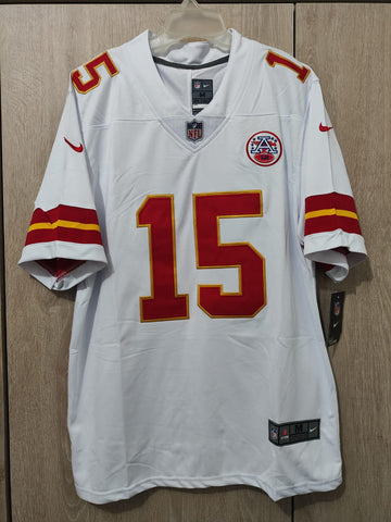 Jersey Chiefs de Kansas City Blanca Mahomes #15