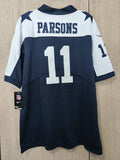 Jersey Cowboys de Dallas Vaqueros Azul Blanco Parsons #11