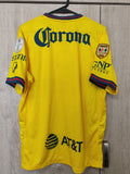Jersey America Amarilla Local temporada 24-25 version aficionado con parches de bicampeon