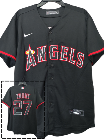 Jersey Angels de Los Angeles Negra Trout #27
