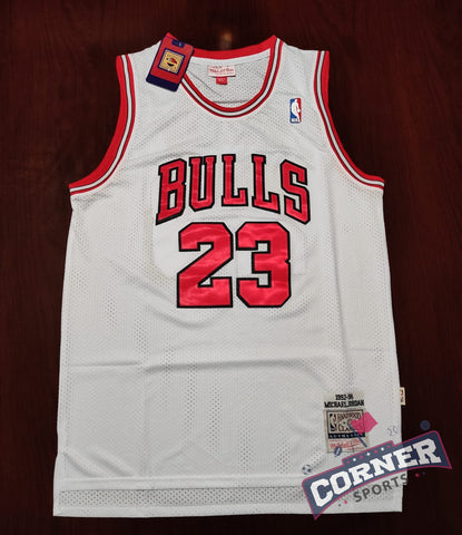 Jersey Toros de Chicago Bulls Retro Blanca Jordan