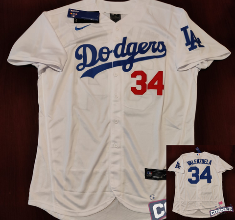 X Jersey Los Angeles Dodgers Blanca Valenzuela #34
