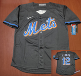 X Jersey Mets de New York Negro Lindor #12