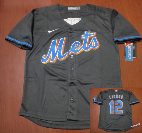 X Jersey Mets de New York Negro Lindor #12