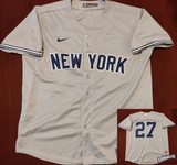 X Jersey Yankees de New York Gris Stanton #27