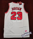 Jersey Toros de Chicago Bulls Retro Blanca Jordan