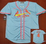 X X Jersey Cardenales de San Luis Azul Molina #4