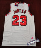 X Jersey Toros de Chicago Bulls Retro Crema Jordan