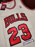 X Jersey Toros de Chicago Bulls Retro Crema Jordan