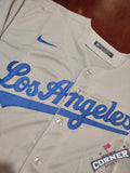 X X Jersey Dodgers de Los Angeles Gris
