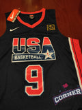 X X Jersey Dream Team USA Azul Jordan #9