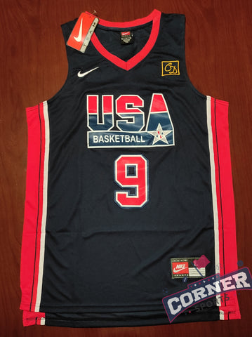 X X Jersey Dream Team USA Azul Jordan #9