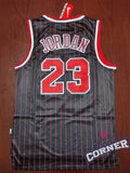 X Jersey Toros de Chicago Bulls Negro Rayado Jordan