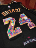 X Jersey Lakers de Los Angeles Negra Edición Diamante Bryant #24